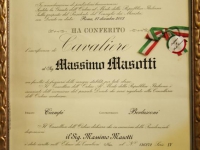 Massimo Masotti è Ufficiale dell'Ordine al Merito della Repubblica Italiana